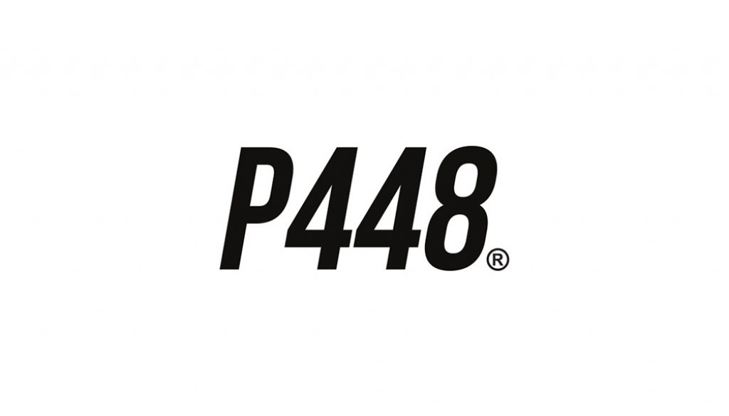 P448 logo zwart op wit