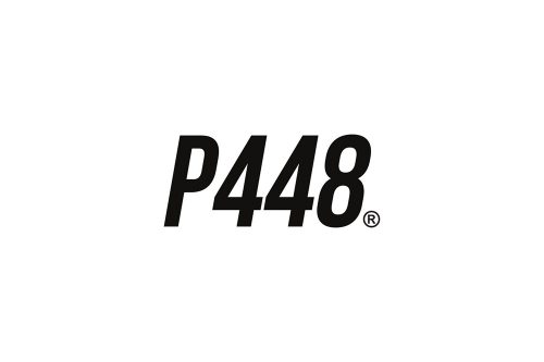 P448 logo zwart op wit